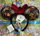 Authentic Disney Parks Pirates Of The Caribbean Red Bow Mickey Ears Headband New
