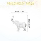 Crystal Animal Figurine Collectible Elephant Statue Table Figurine Transparent