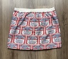 70s Vintage Sears Budweiser Aop Terry Cloth Robe Shorts Men   s One Size Fits Most
