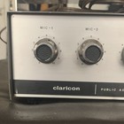 Claricon 44-110a Vintage Public Address Amplifier Mic-1 2 Phono aux Tone