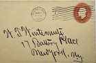 1910 Canada Postal Stationery Envelope Quebec Edward Vii 2c Red Mail Fraud