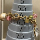 Vintage John Wind Maximal Art Multi-strand Gold Plated Charm Bracelet