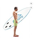 Camping Survivals Sup Inflatable Paddle Board  Fin  Pump  Paddle   Carry Bag