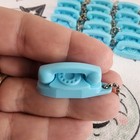 Vtg Princess Phone Keychain Mini Plastic Rotary Bell Telephone Lot Of 20 Blue