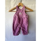 Oshkosh Bgosh Purple Corduroy Overalls Baby Girls 6-9 Months Cotton Bibs Vintage