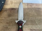 Rare vintage Remington Double Edged Fixed Blade Boot Knife dagger W sheath Usa