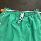 Speedo Swim Trunks Men   s Medium Green Blue Mesh Lined Zip Pockets Beach Swimming