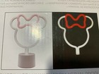 Disney Minnie Mouse Bow Light Neon Styled Desk Light Battery Operated 12 5  Tall