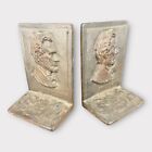 Pair Of Antique Bronze Abraham Lincoln Bookends