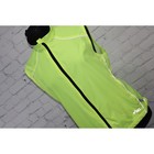 Asics Running Vest Womens Large Neon Yellow Reflective Zip Up W  Pockets   