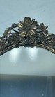 Vintage Regency Oval Vanity Mirror Tray Ornate Gold Tone Filigree And Flowers 