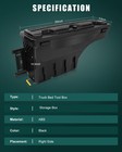 Truck Bed Tool Box For Dodge Ram 1500 2500 3500 2002 2018 Heavy Duty No Drill