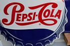 Drink Pepsi Cola Bottle Cap Soda Pop Flange Sign     Modern Retro