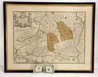 1634 C  Engraving Map Drentia Comitatus Cornelius Pinjacke Netherlands Province