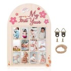 My First Year Picture Frame  3d Daisy Flower Baby s First Year Photo Display 
