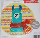 New Dimensions Colorful Llama 6 Inch Round Felt Appliqu   Kit