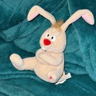 Vintage 1998 Meanies Series 2 Lucky The Rabbit Plush Bean Bag Toy With Tags