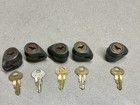 Columbus Barrel Locks X 5ea With Original Keys  Vintage Coin Op Gumball Peanut