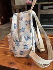 Loungefly Disney Lilo   Stitch Mini Backpack Beige Blue Leaf Pattern - Pristine