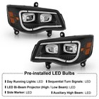 Pair Led Projecotor Headlights W sequential  For 2011-2019 Dodge Grand Caravan 
