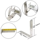 L Brackets Corner Bracket 90 Degree Stainless Steel Corner Brace- 8 Packs 4 M   