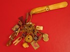 Antique Asian Japanese Chinese Carved Charm Rattle Toy Sculpture Skull Fish   