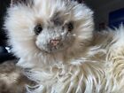 Vtg Russ Berrie Yomiko Realistic Persian Cat Kitten Brown Eyes Korea