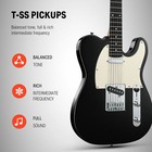      Donner Dtl-100 Electric Guitar With Gig Bag Poplar Wood Solid Body Ss Pickup