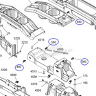  6  Genuine Can-am 17-25 Maverick X3 900 Turbo Blue Body Clips 705010721