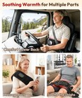 Cordless Heating Pad For Lower Back  Vibration Lumbar Wrap  47 In