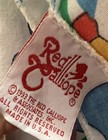 Vtg Red Calliope Safari Buddies Charlene Gerrish Crib Fitted Sheet Wild Animals