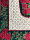 Charter Club Red Green Gold Christmas Holiday Tablecloth 66  X 49  Oblong Cotton