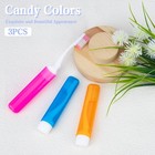 3pcs Foldable Travel Toothbrush Portable Soft Bristle Mini Toothbrush