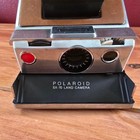 Vintage Polaroid Sx-70 Land Camera Folding Instant Film Camera - Silver   Brown