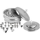 Communion Ware Church Set   Stackable 2 Communion Trays With Cover   2