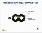 Fiber Indoor Outdoor Fiber Optic Cable 9 125 Black Riser Rated 5000 Ft Corning