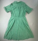 Vintage Girl Scouts Dress Green Adult Leader Womens Uniform Retro 1960s