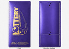 Lottery Lotto Ticket Holder 4x9 Dual Pocket Sleeve Purple     Made In Usa - 2 Pack