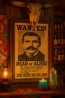 Doc Holliday Old West Wanted Poster     Wild West Tavern Bar Gunslinger Art