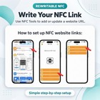 25 Pack Nfc Google Review Cards     5 Star Reviews Adhesive Back