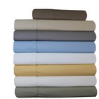 650 Thread Count Solid Cotton Blend 22 Inch Super Deep Pocket Sheet Set