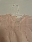 Baby Girl Dress Vintage Pink  Embroidered Scallop Hem Lace 12 Months