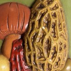 Vtg Mcm Mushroom Kitchen Decor Wall Hanging Chalkware 70s Retro