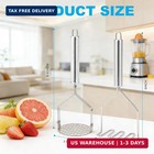 2pcs Potato Masher Set  Stainless Steel Smasher Kitchen Tools For Perfect Mashed