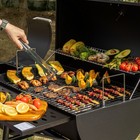 Royal Gourmet  28-inch Barrel Charcoal Grill With Offset Smoker 824 Sq black