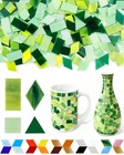 260g Glass Mosaic Tiles - 300 Irregular Pieces For Diy Crafts  Jewelry   Coaster