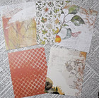 Fall Card Making Kit  happy Harvest  Paper And Embellishments To Make 5 Cards