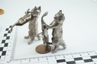 Pair Of Antique English Novelty Cats - Salt   Pepper London C1898