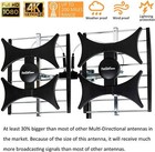 Five Star Multi-directional 4v Hdtv Amplified Antenna - Up To 200 Mile Outdoor