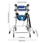 Adult Standing Walker  8-wheels Walking Aid With Adjustable Height And Width